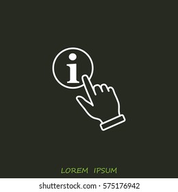 Line icon- hand  money for house