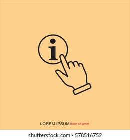 Line icon- hand  money for house