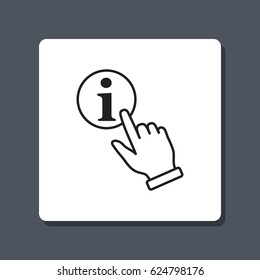 Line icon- hand  money for house