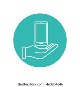 Line icon- hand phone