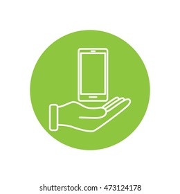 Line icon- hand phone