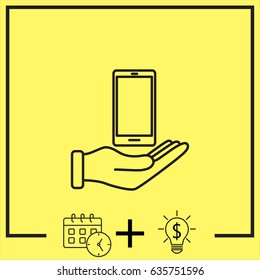 Line icon- hand phone