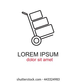 Line icon- Hand truck