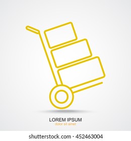 Line icon- Hand truck