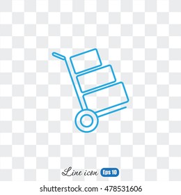 Line icon- Hand truck