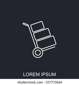 Line icon- Hand truck