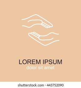 Line icon- hands