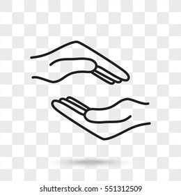 Line icon- hands
