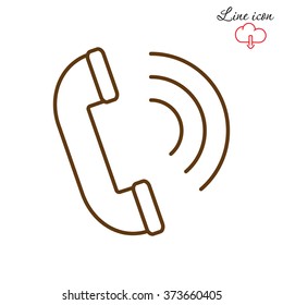 Line icon- handset 