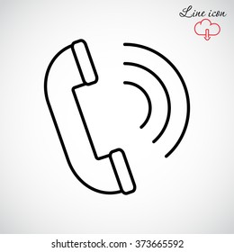 Line icon- handset 