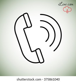 Line icon- handset 