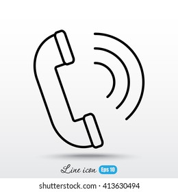 Line icon- handset 