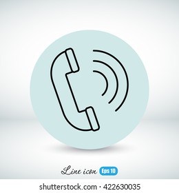 Line icon- handset 