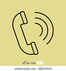 Line icon- handset 