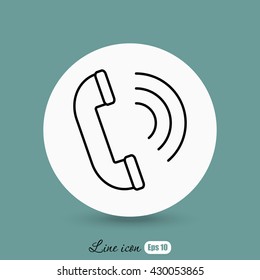 Line icon- handset 