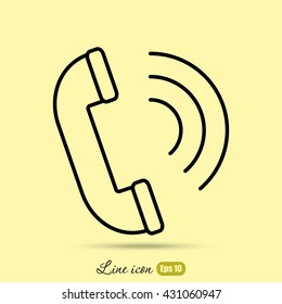 Line icon- handset 