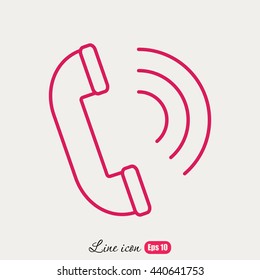 Line icon- handset 