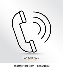 Line icon- handset 