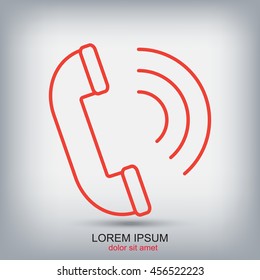 Line icon- handset 