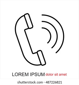 Line icon- handset 