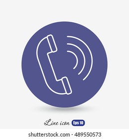 Line icon- handset 