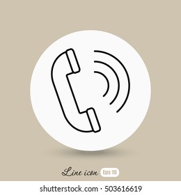 Line icon- handset 