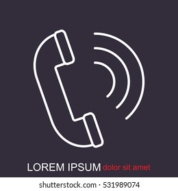 Line icon- handset 