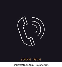 Line icon- handset 