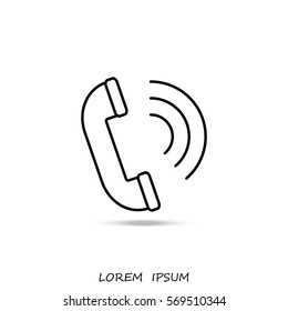 Line icon- handset 