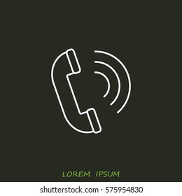 Line icon- handset 