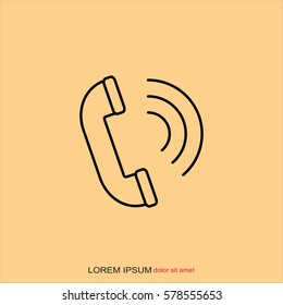 Line icon- handset 