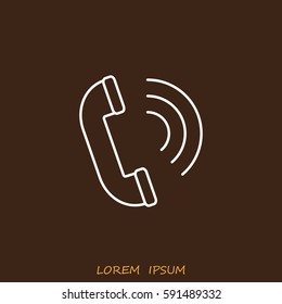 Line icon- handset 