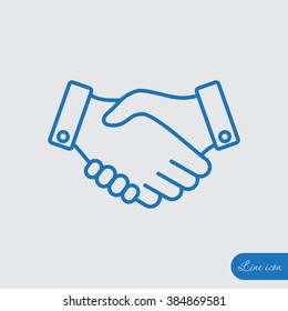 Line icon-   handshake