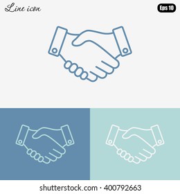 Line icon-   handshake