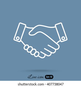 Line icon-   handshake
