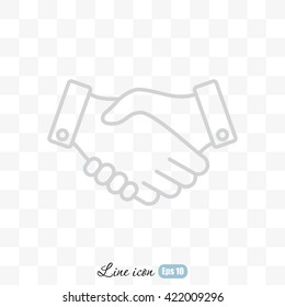 Line icon-   handshake