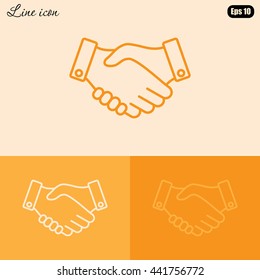 Line icon-   handshake