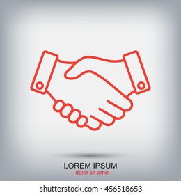 Line icon-   handshake