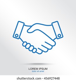 Line icon-   handshake