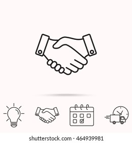 Line icon-   handshake