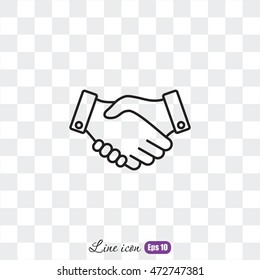 Line icon-   handshake