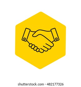 Line icon-   handshake