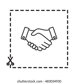 Line icon-   handshake