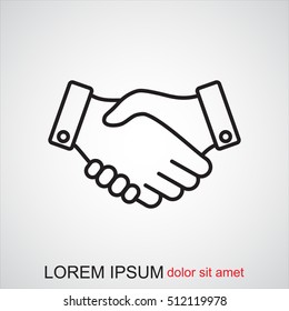Line icon-   handshake