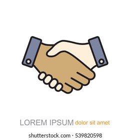 Line icon-   handshake