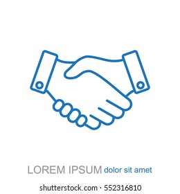 Line icon. handshake