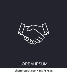 Line icon-   handshake