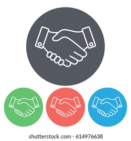 Line icon-   handshake