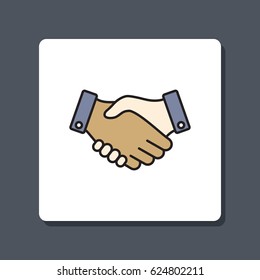 Line icon-   handshake