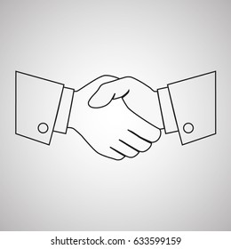 Line icon- handshake